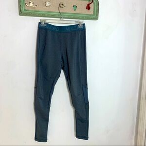 Nike Pro compression legging pants grey medium workout active yoga adult women’s